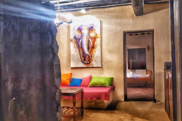 Zanzibar house budzet smestaj dnevna soba